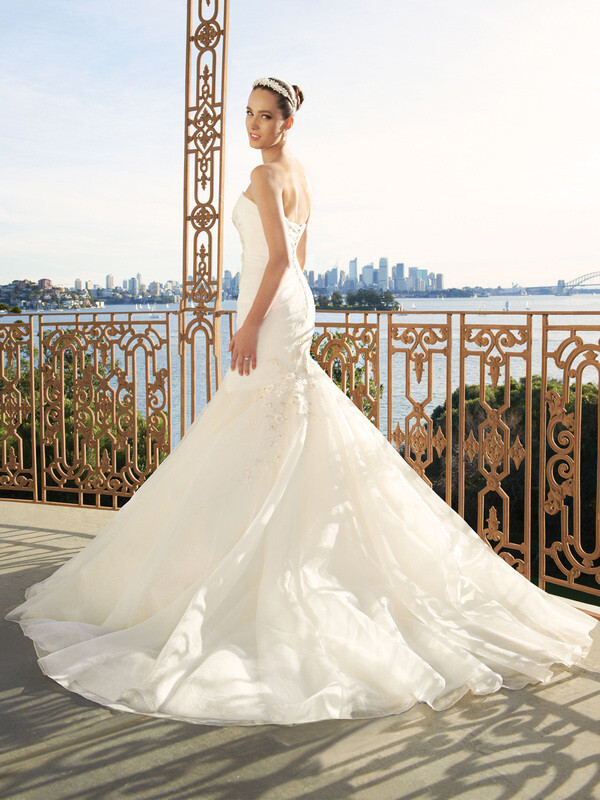 Sophia Tolli Mon Cheri Wedding Dress White 10 Fit Flare Ivory