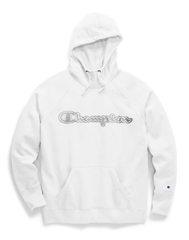 Champion Women GF934 Powerblend Fleece Pullover Hoodie Chainstitch