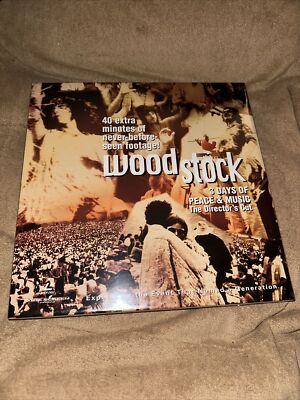 WOODSTOCK Laserdisc BOXED SET Director's Cut - 3 discs - Factory Sealed NEW