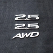 Chrome Silver 2x 2.5 + 1x AWD Metal Sticker Badge Emblem Decal Tailgate Car Auto