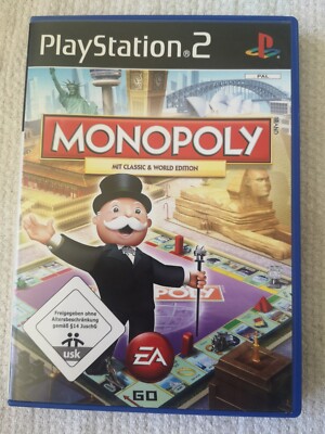 Monopoly - Mit Classic & World Edition, PS2, Sony Playstation 2 Handbuch EA 2008