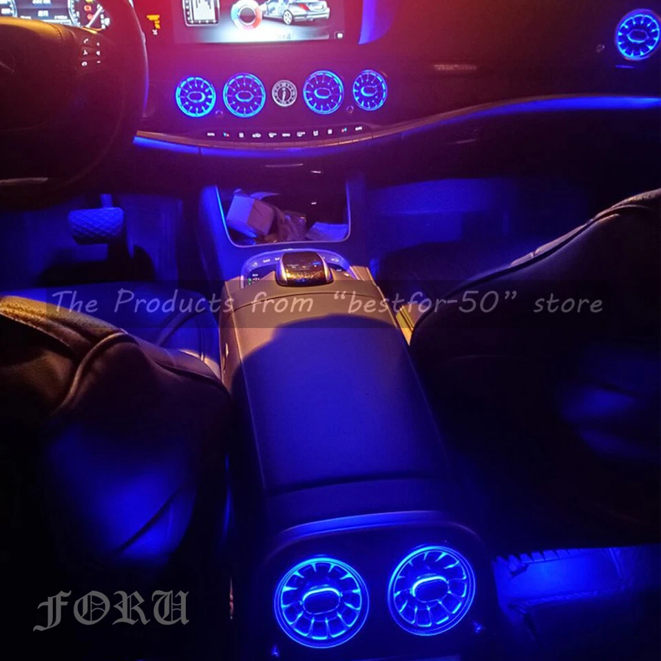 Luces de ventilación de aire para Mercedes-Benz Clase S w222 S450 S550 S560 S63 luz ambiental  Foto 3 de 4