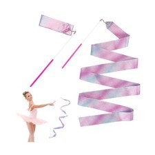 Gymnastics Dance Ribbons, 2 Pieces 78.7 Inch Sparkling Dancing Ribbons Rhythm...