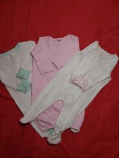 Cloud Island Footed Zipped Sleepers 2  Plus Gown Size 3-6 Months, Set Of 3