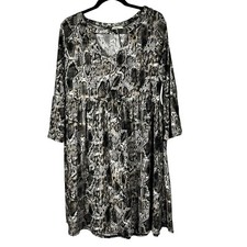 Realize dress Womens 1X Snake Print V-Neck Lexi Shift Dress whimsigoth