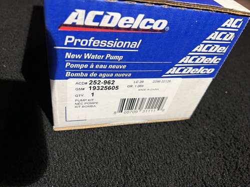 NEW OEM ACDELCO WATER PUMP FOR GM 3.6L V6 217 - Picture 4 of 4