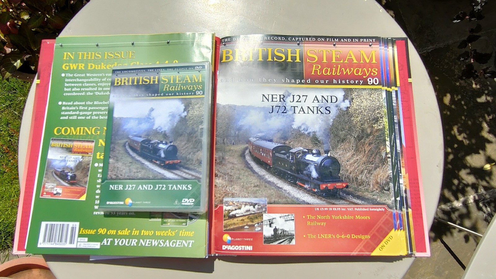 DeAgostini British Steam Railways Magazine & DVD #90 NER J27 & J72 Tanks
