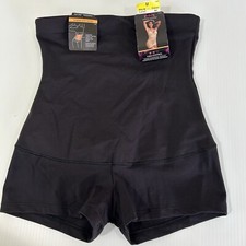 NWT Maidenform Shaperwear Boy Short Black Firm Control Tummy High Waist Size M