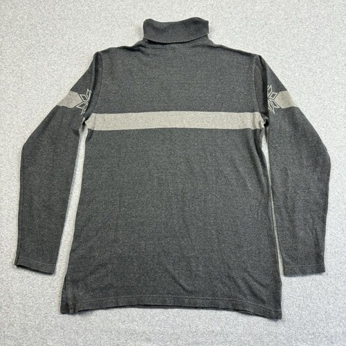 Vintage Polo Sport Ralph Lauren Sweater Mens Large Grey Stripe Logo Made in USA - Picture 8 of 8