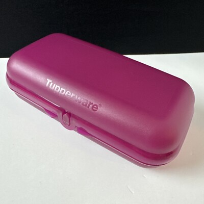 Tupperware Packables Oyster Hoagie Sandwich Container Trinket Box Packable