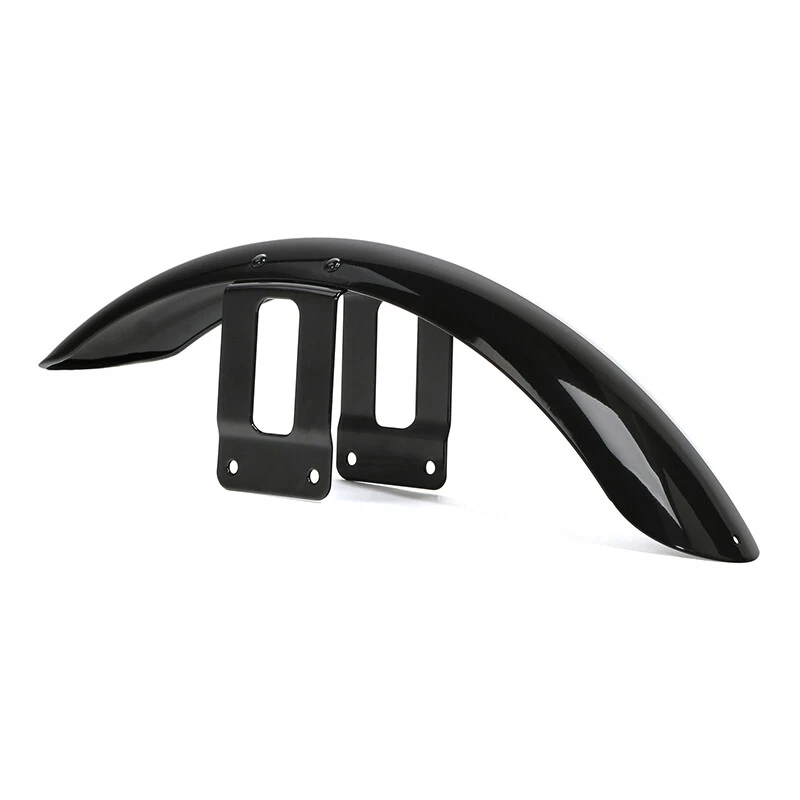 Vivid Black Front Fender Fit For Harley Sportster XL Iron 1200 XL883 XL1200 72 - Image 3 of 4