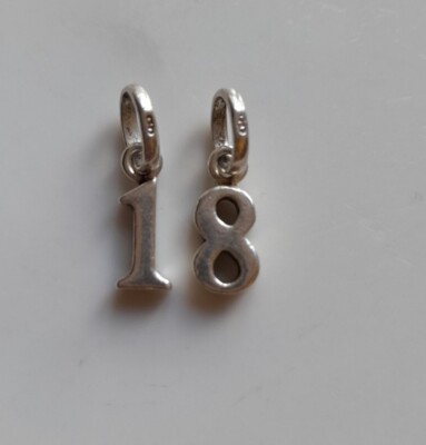 Set of Links Of London 925 sterling silver 18 th birthday bracelet Charms