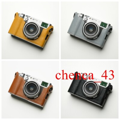 カメラのナンバーⅡフイルムケース Half Case for Fujifilm X100VI Leather Metal Insert Camera Cover