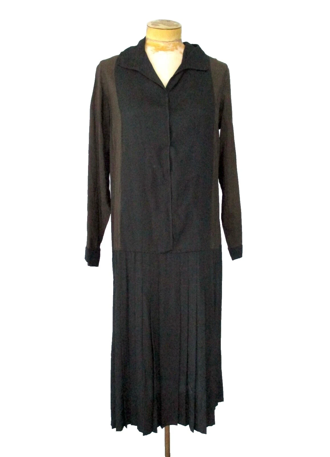Art Deco Tamaño Regular 100% vestidos de seda vintage década 1920s para Mujer