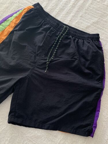 Trader Bay Mens Large Retro Swim Trunks Board Shorts Fully Lined Drawsting #B2 - Picture 3 of 12