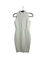 Milly Ivory Sleeveless Knit Bodycon Dress Size Medium