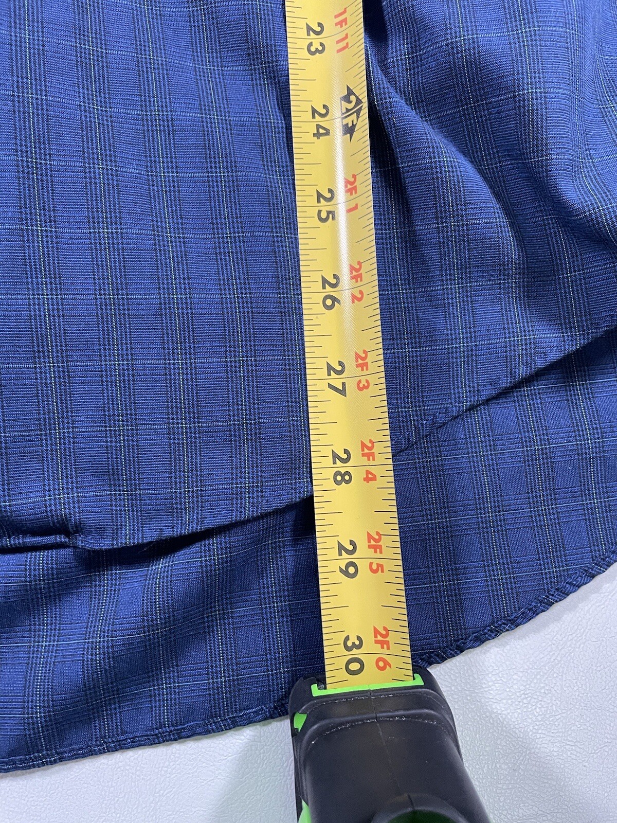 Camicia anteriore con bottoni Ysl Yves Saint Laurent taglia L 16 34 35 a quadri tasca