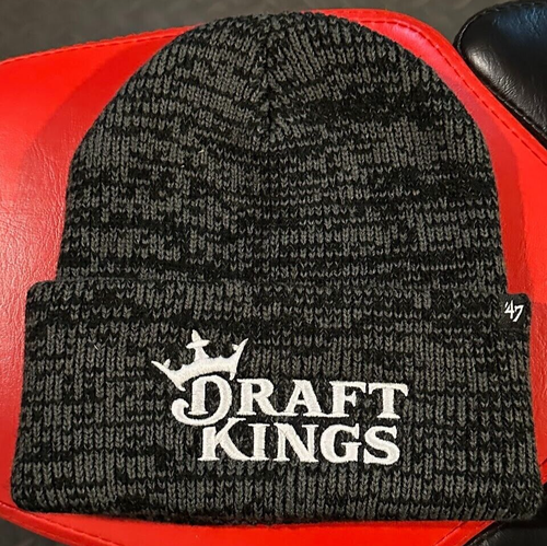 Rare DraftKings '47 Charcoal Black Beanie Reignmakers Draft Kingdom Promo - NEW