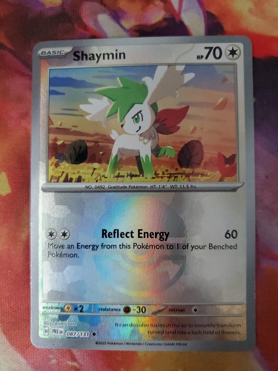 Shaymin 087/131 Pokeball Prismatic Evolutions. | eBay