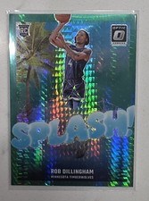 2024-25 Panini Donruss Optic - Splash! Rob Dillingham #8 Green Hyper Prizm /249