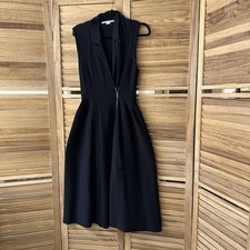 STELLA MCCARTNEY Sleeveless Notched Collar Midi Dress size 42/6