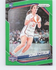 2025 Panini Prizm WNBA #122 Sonia Citron Green Prizms Washington Mystics