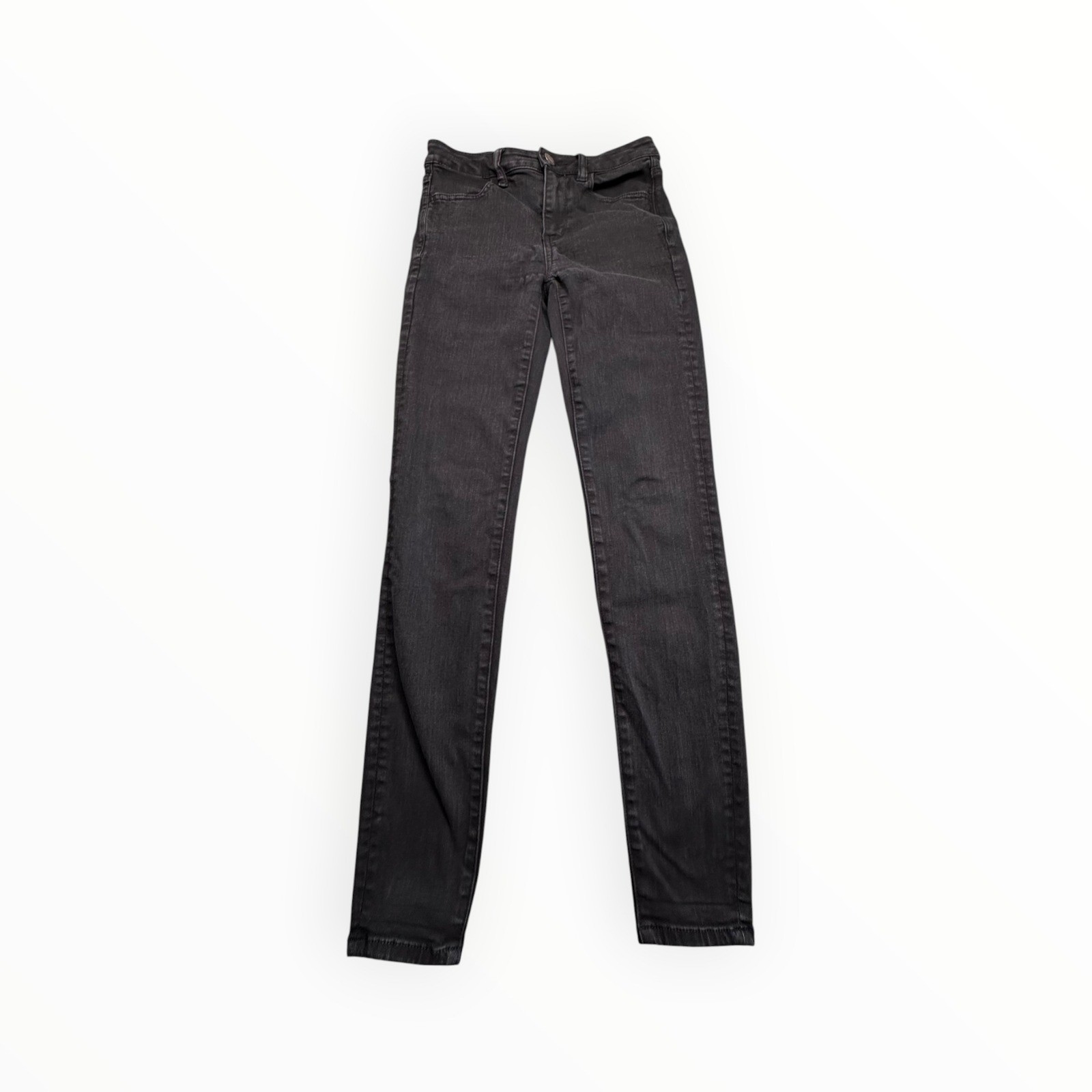 American Eagle Jeggings Womens 2 Black Hi-Rise Next Level Stretch Skinny Jeans