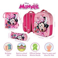 Minnie Mouse Kindergartenrucksack Set: Rucksack Turnbeutel Stiftebox MäDchen