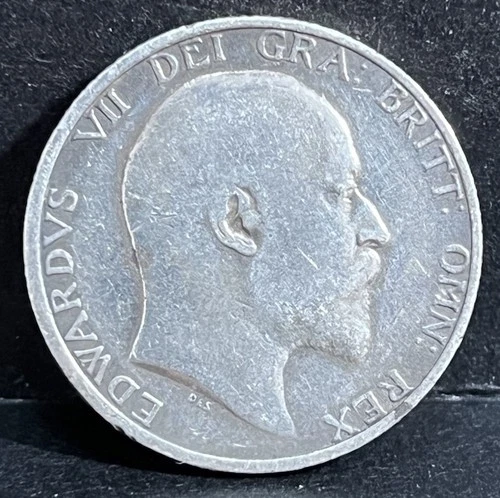 Photo of a 1908 Edward VII Shilling from an eBay listing that sold on Jun 2, 2026