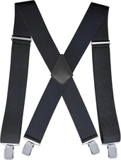 2Inch Men'S Heavy Duty Suspenders with Strong Clips Adjustable X-Back for Work