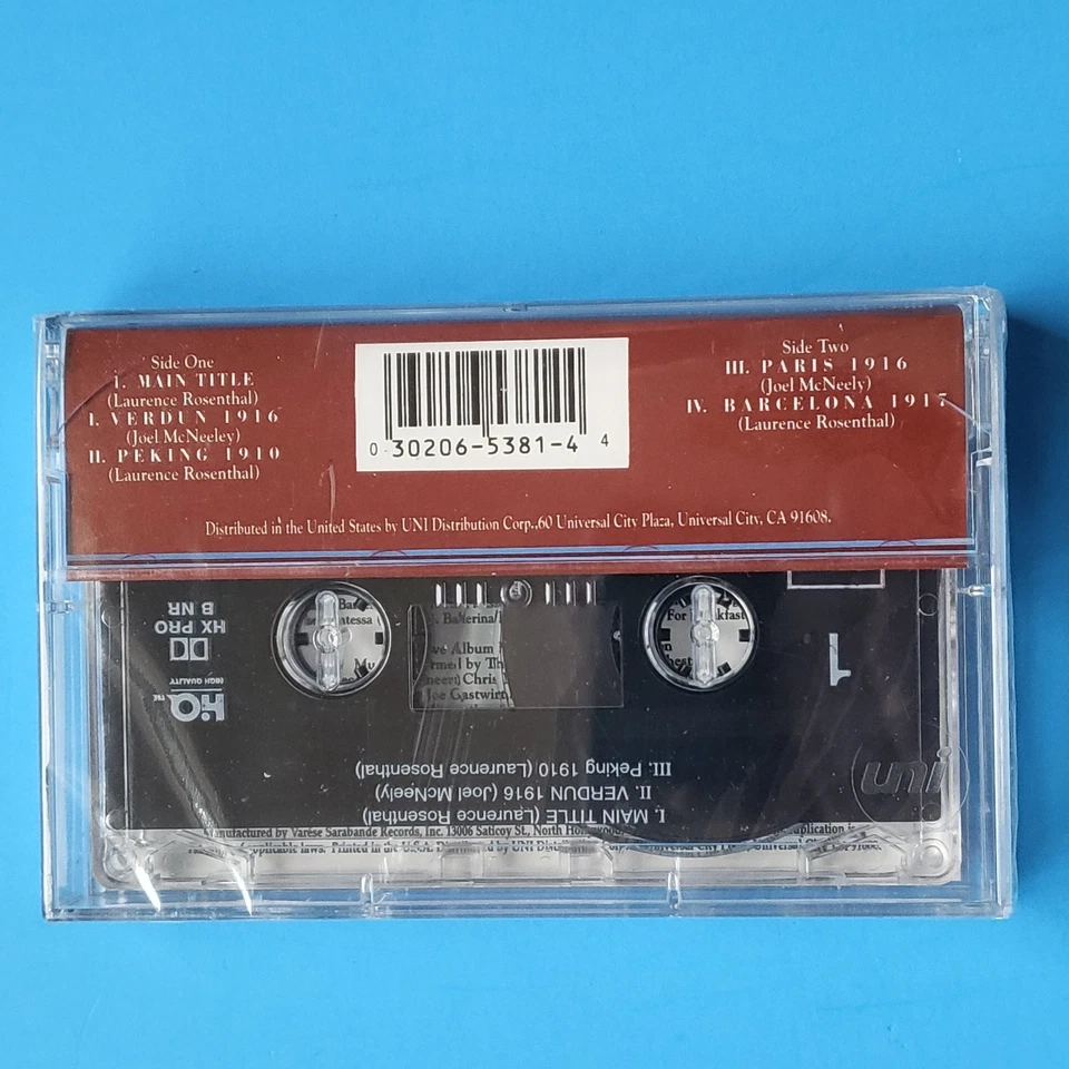 The Young Indiana Jones Chronicles Volume One Soundtrack Cassette Tape NEW - Image 2 of 4