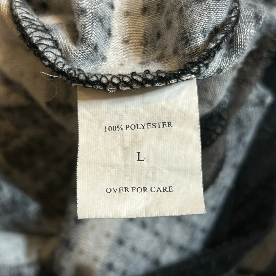 Pulôver com capuz Dakine horizontal marrom/cinza/preto/castanho listrado masculino grande.  Quente - Imagem 3 de 4