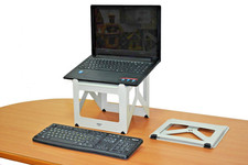 Ultra-lightweight folds flat Portable Tabletop Laptop Stand 28 cm 11" height