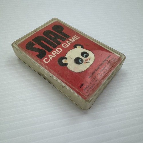 Vintage Snap Card Game Western Publishing Plastic Case Kids Game Complete - Picture 6 of 6