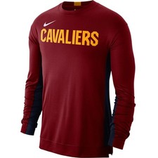 Cleveland Cavs Cavaliers Nike TEAM ISSUE NBA Shooting Shirt Jersey Men L LRG NEW