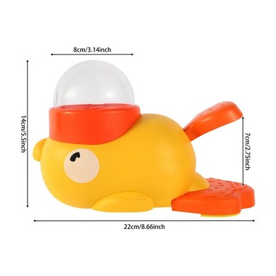 Pet Feeder Duck-shaped Interactive Treat Dispenser For Dogs And Cats