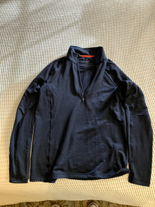 L.L. Bean synthetic base layer Midweight Mens Large Carbon Navy