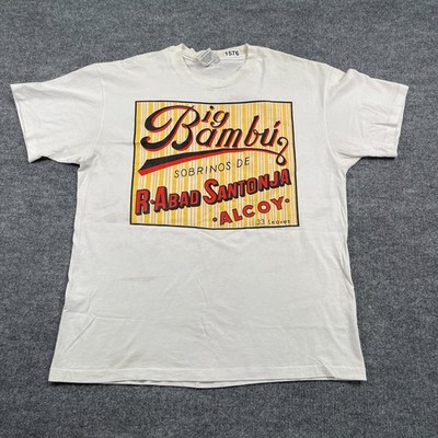 Vintage 80s Big Bambu Rolling Paper Shirt XL 24x29 R-Abad Santonja Alcoy