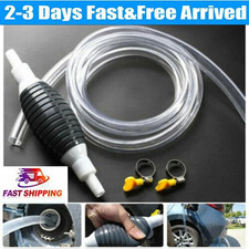 Hand Siphon Pump Petrol Diesel Water Oil Liquid Fuel Transfer Easy Use Pump UK