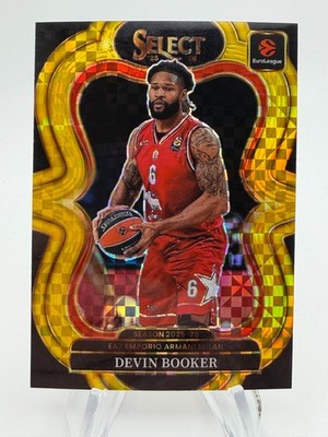 2025-26 Select Euroleague DEVIN BOOKER Mezzanine Level Gold Prizm /10 #383