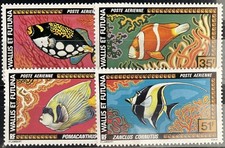WALLIS et FUTUNA 1978 299-302 ** MINT IMMACULATE SET FISH (07776