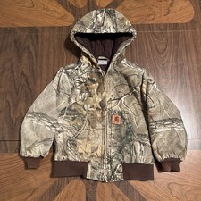Kids Carhartt Jacket Camo Size XXS 4-5