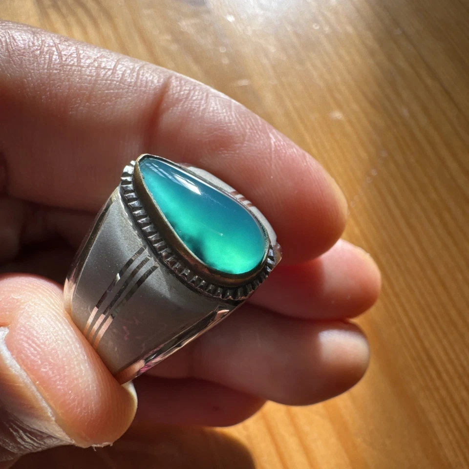 Crisocola natural calcedonia/gema sílice Foto 2 de 4