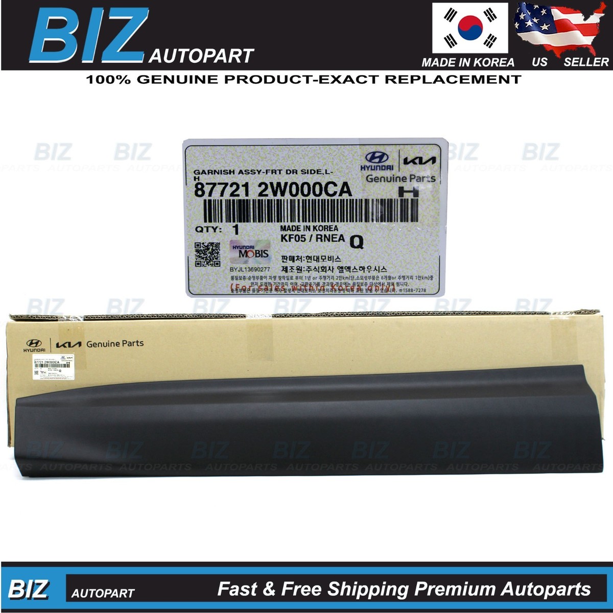 Genuine Front Dr Side Molding LEFT for 2013-2019 Hyundai Santa Fe