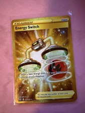 ENERGY SWITCH 212/195 SECRET RARE SILVER TEMPEST POKEMON HOLO NM/M