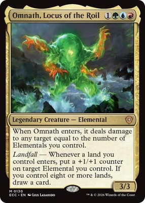 NM Omnath, Locus of the Roil, MTG, Lorwyn Eclipsed, Magic the Gathering, 130