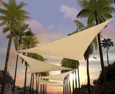 Amgo 8’x8’x8’ Triangle Sun Shade In Color Sand