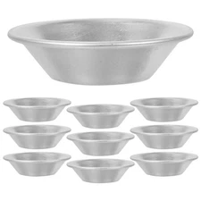 10pcs egg tart tin Tart Dish Egg Tart Cup Stainless Steel Cake Molds