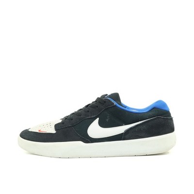 Nike Herren Force 58 Sneaker Schwarz/Weiß/Blau SB Skateboardschuhe EU 46