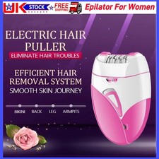 Epilator For Women Cordless Rechargeable Lady Body Facial Hair Removal Shaver UK
